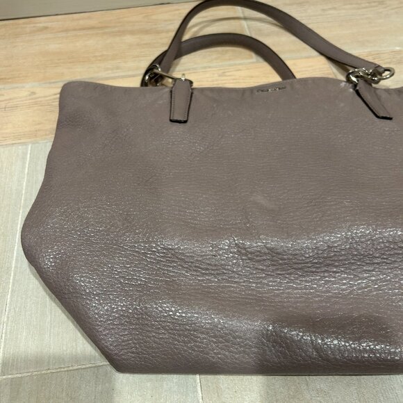 Womens Coach Madison H1380-26225 Lavender Pebbled Leather Shoulder Tote Handbag - Picture 15 of 16